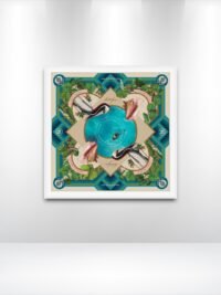 Framed Ocean Nostalgia Silk Scarf