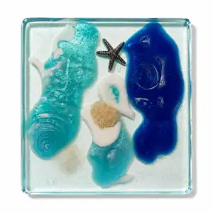 resin coaster square #1