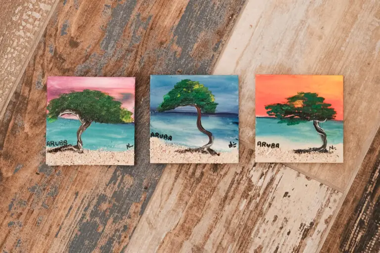 Acrylic Magnet (Ninfa) by Ninfa Garcia, original art from Aruba