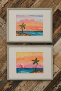 Aqua Sky with Palm (LC016)