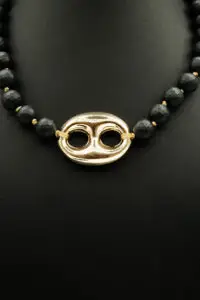 Gemstone and Gold Necklace (MK NL-28)