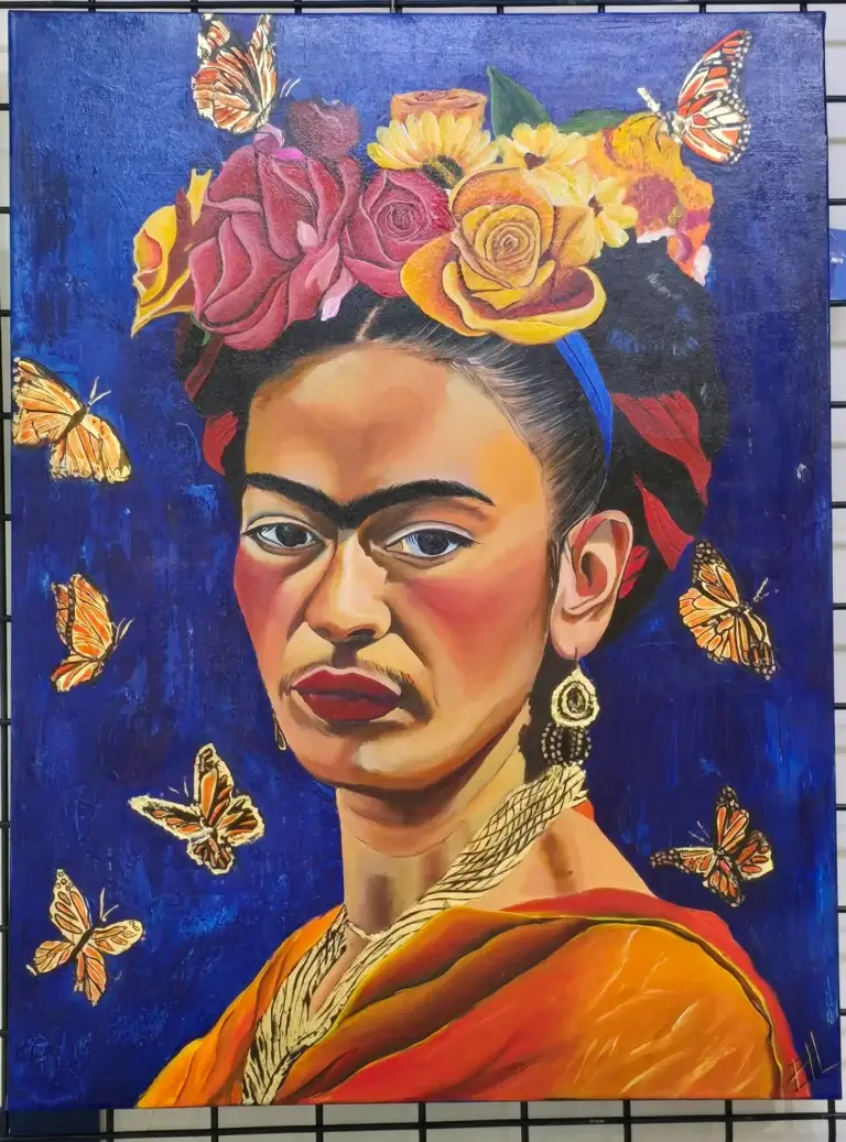 Blue Butterfly by Paola Harper, original art from Aruba