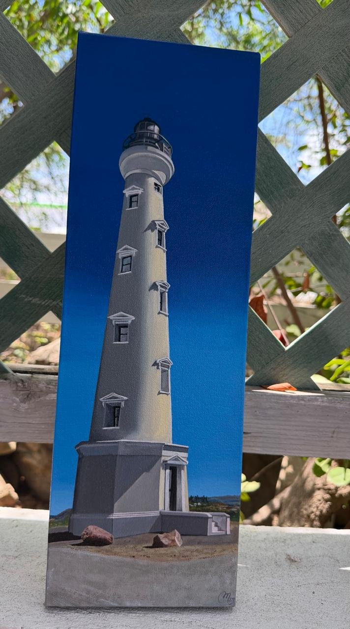 Lighthouse California by Mauricio Mesa, original art from Aruba