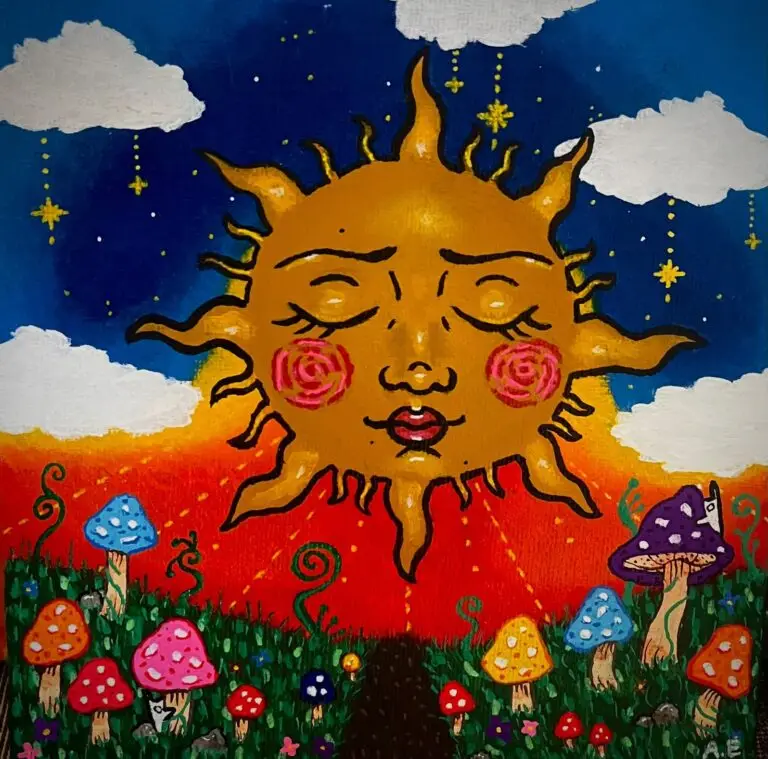 Golden Path by Angeline Every, original art from Aruba