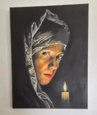 Lady with candle