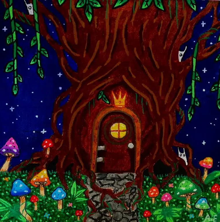 Rooted Door by Angeline Every, original art from Aruba