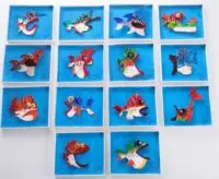 Wooden Fish Painting