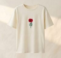 Flow Tshirt White Flower