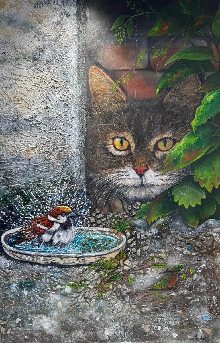 SECRETO EN EL AGUA by Andrea Briezen, original art from Aruba
