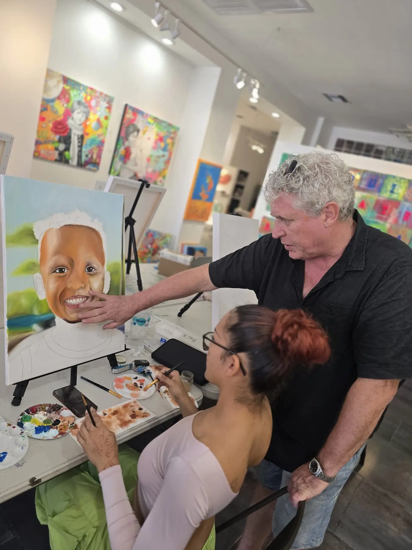 Portrait Painting with Peter van den Heuvel