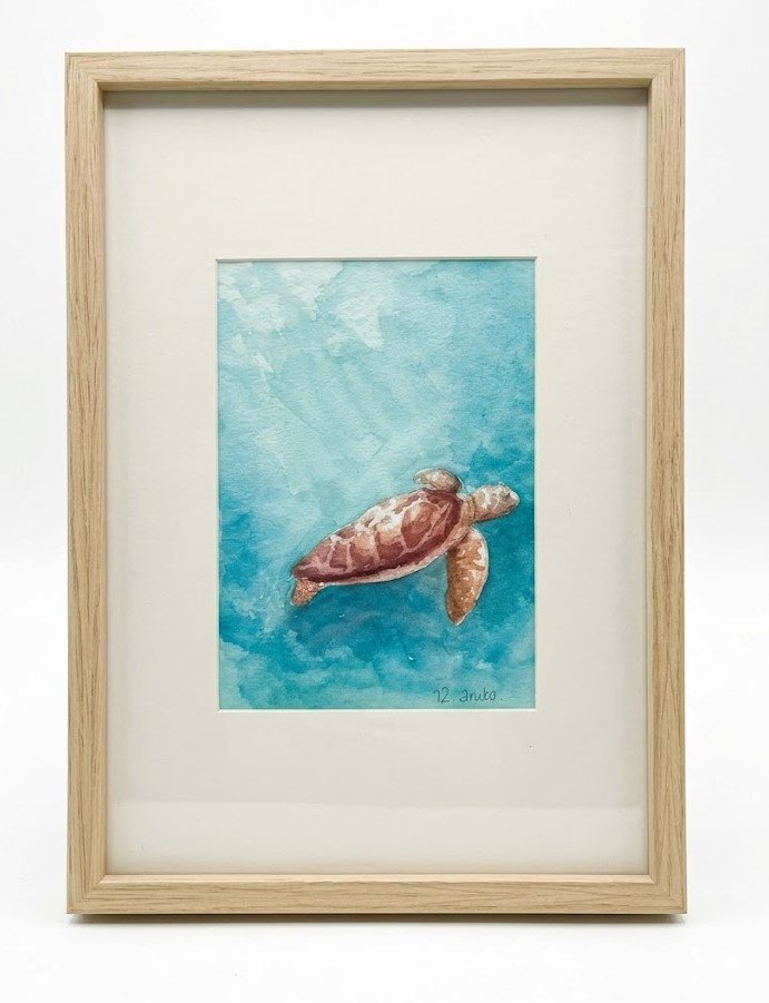 Turtle Small by Vivian Damke, original art from Aruba