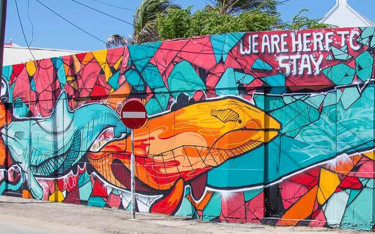 We are here to stay mural in San Nicolas, 2016